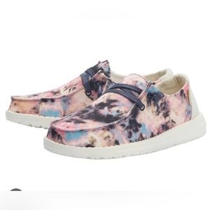 EUC Hey Dude Toddler - Wendy Tie Dye Navy Pink